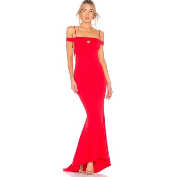 Lovers and Friends Cece Gown in Red - Picture 3 of 16